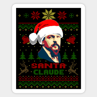 Claude Debussy Santa Sticker